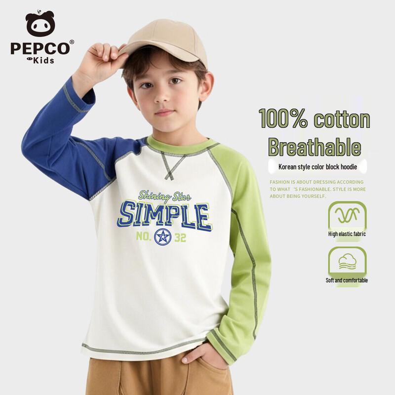 

PEPCO Boys Colorblock Cotton Long Sleeve T-Shirt 120