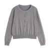 Chuyu Women's Color-block Hand-knit Cardigan