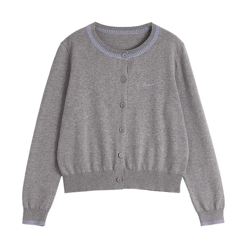 Chuyu Women's Color-block Hand-knit Cardigan