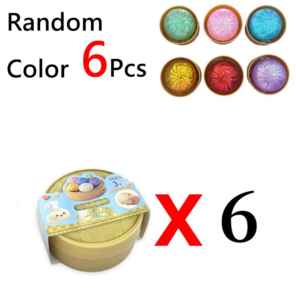 Hot Glitter Dumpling Glitter Dumpling Squishy With Box Dumplings Sensory Squeeze Toy For Stress Relief Toy Funny Creative Gift