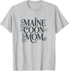 Minimalist Maine Coon Cat Mom Design for Cat Enthusiasts T-Shirt