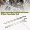 2-teiliges Silbernes Lüfterkupplungsmutter-Schlüssel- und Wasserpumpen-Haltewerkzeug-Set Ausbau 32 mm für BMW E34 E39 E36 E46 E90