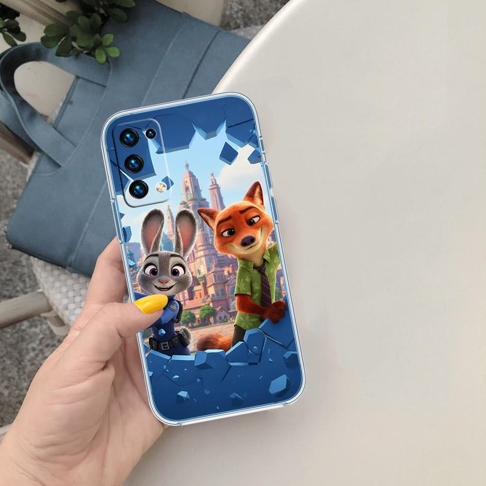 CJ105 Zootopia Disney Soft Shell Transparent Phone Case for Motorola Moto G7 G8 G9 G84 G85 G73 G24 G15 Z2 Play Power Plus