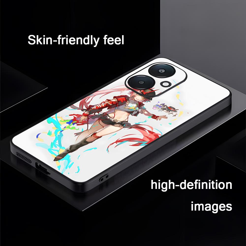 Cool Game HonkaiStarRail Rappa Phone Case For Xiaomi Redmi 14C 13C 12C Note14 13 12 11 10 Pro Plus S Soft Black Phone Cover