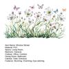 Spring Flowers Window Clings Garden Wildflower Butterflies Glass Sticker Reusable Static Decals for Living Room Home Office