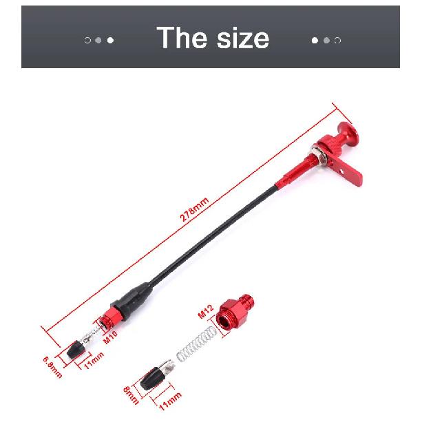 ZSDTRP CNC Remote Choke Cable for LECTRON Carburetor 28mm 30mm 32mm 34mm 36mm 38mm 40mm