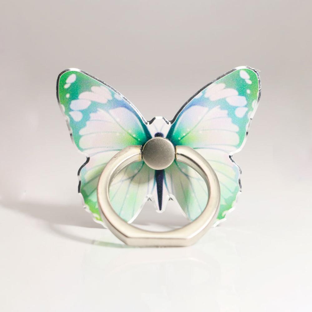 Luxury Universal Beautiful Butterfly Mobile Phone Handle Holder Suitable Mobile Phone Finger Ring Holder Adhesive Holder