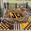 Custom Text Printed Rug JCB Non Slip Floor Carpet For Home Room Decor