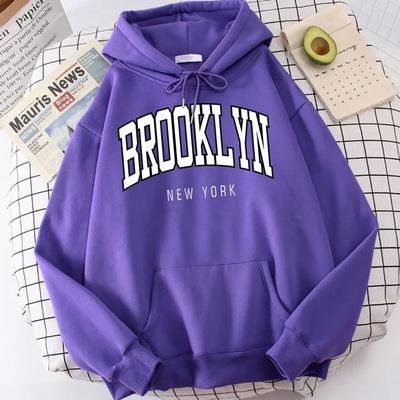 Brooklyn New York Print Mens Hoodies Fashion Quality Clothes Classic Simplicity Tracksuit Harajuku Clothing For Men