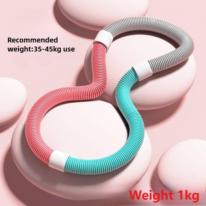 

Spring cheer ring soft type, for women, good for waist shaping, for adult fitness, helps slim the waist, weighted, won t hurt th розовый