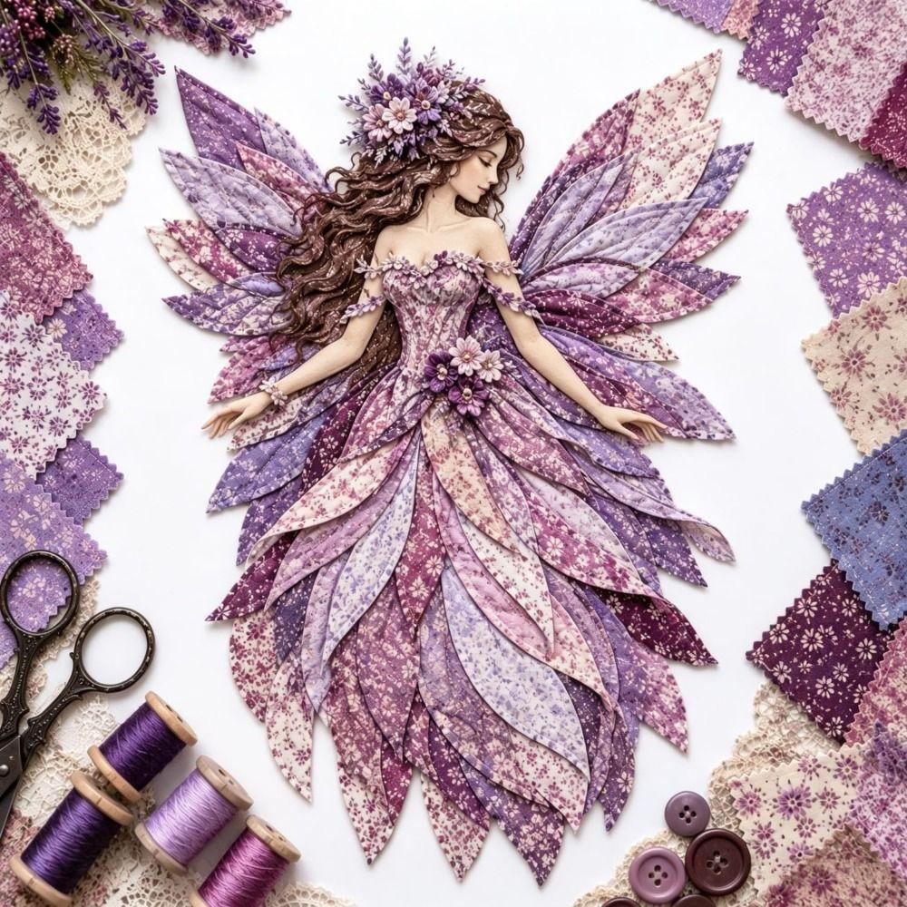 Step By Step Guide Patchwork Fairy Kit Handmade DIY Sewing Kit Cute Fabric Craft Set  Home Decor