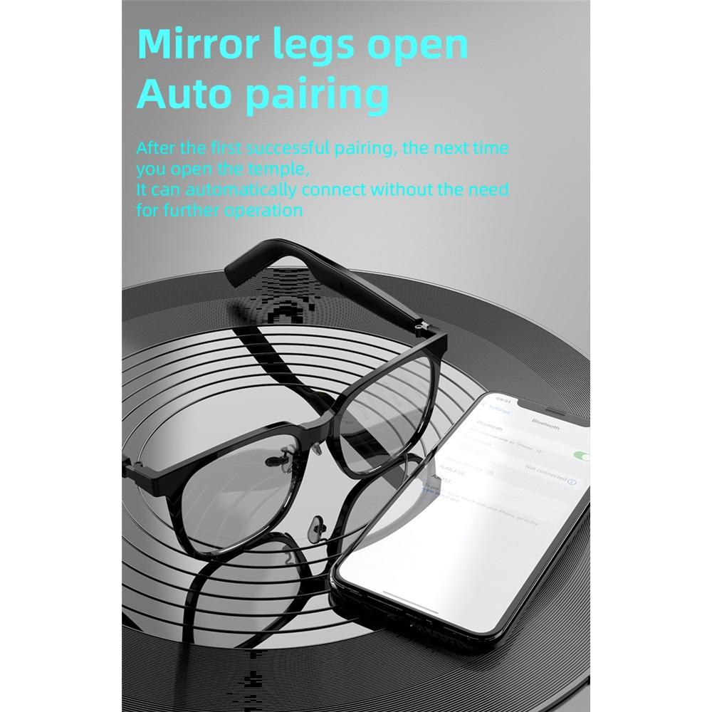 SG-18 PRO Smart Wireless Audio Glasses, Bluetooth 5.4 Anti Blue Light Eyewear with HIFI Sound & Touch Control