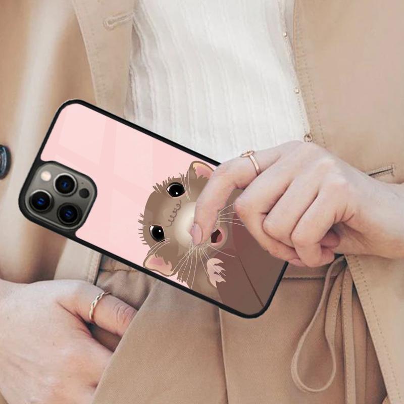 The Peeking Rat Cute Cartoon Magnetic Phone Case For APPLE iPhone 17 Air 16 14 13 12 Pro Max 15 Plus Wireless MagSafe Cover
