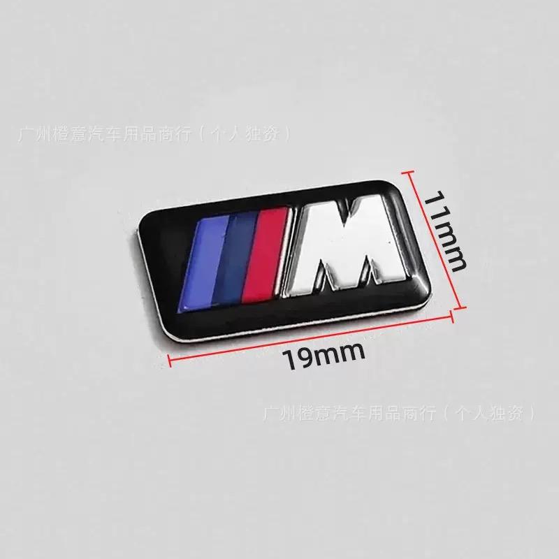 16/17/18/19mm Car Wheel Hub Caps Steering Wheel Emblem Badge Decals For BMW M Power X1 X3 X5 X6 3 5 7 Series E46 E90 F30 G20 FH7