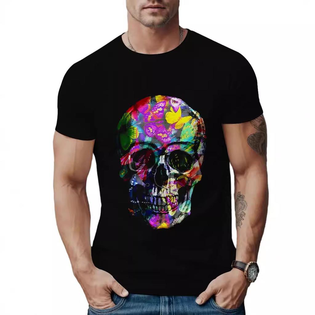 New 3D Digital Printed Summer Abstract Personality Trend Adult Men's T-shirt