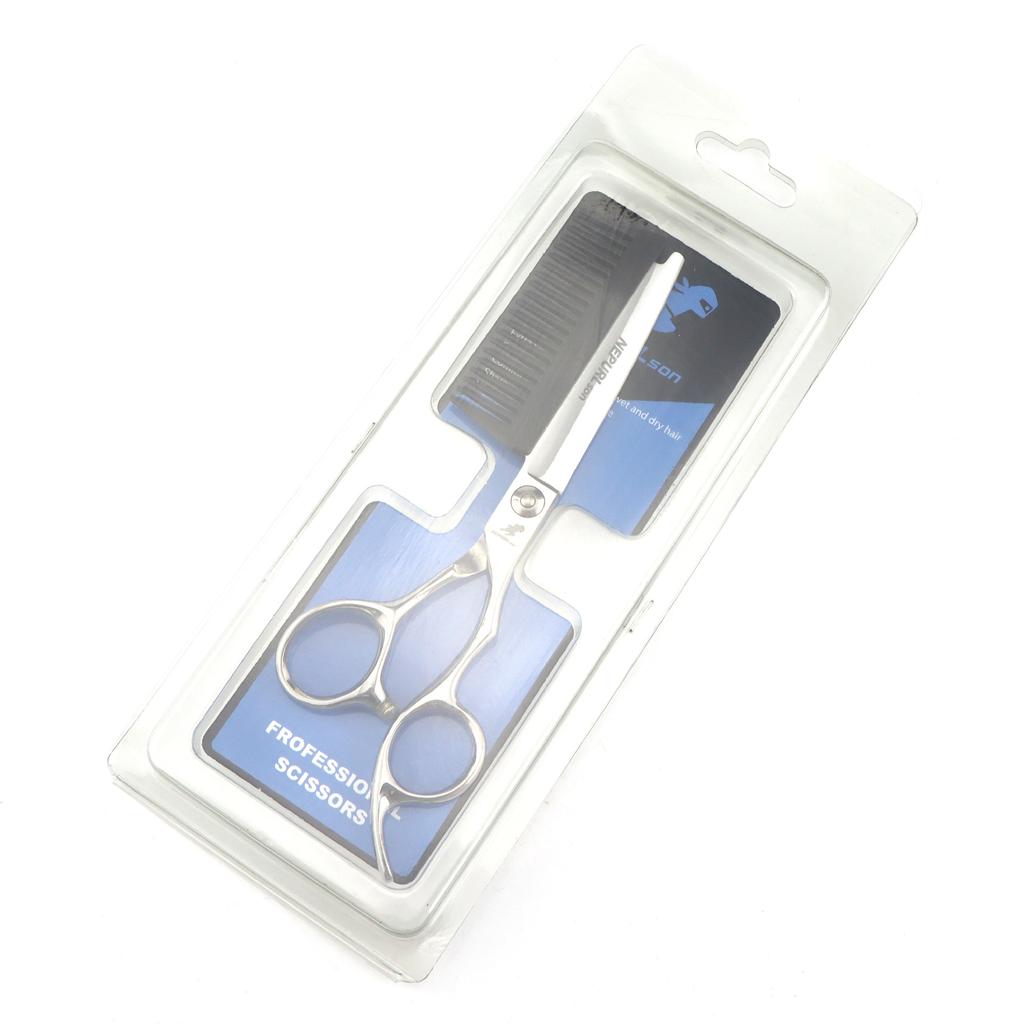 6.0 Inch Hair Scissors with Comb, Personalized Hair Scissors, Haircut, Flat Cut Bangs Cut