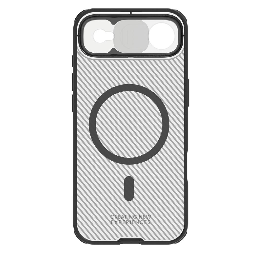 NILLKIN Camshield Pro Magnetic Series For iPhone Air Case TPU + PC Clear Black Phone Cover with Camera Slider