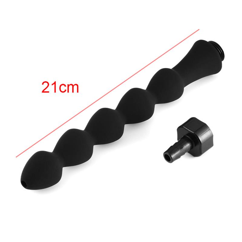 23.6 Inch Long Anal Cleaner Silicone Anal Plug Douche Vaginal Wash Body Shower Toys Enemator Colon Anal Beads Shower Cleaner
