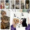 Case For Samsung A15 A13 A35 A55 A51 A71 A41 A31 A05 A17 A23 A25 A33 A53 A73 5G A07 4G Cover Funny Cartoon Korean Cat Couple