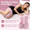 Body Memory Cotton Leg Pillow Breathable Washable Cover Pillow Better Sleeping Pillow For Pain Relief Thigh Leg Pad Cushion