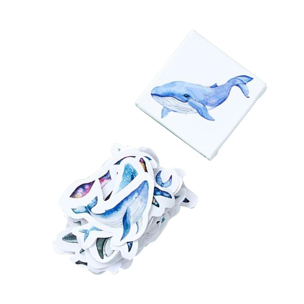 45 Pieces Scrapbooking Stickers Whale  Animal Adhesive Sticker for  Scrapbook Photo Album