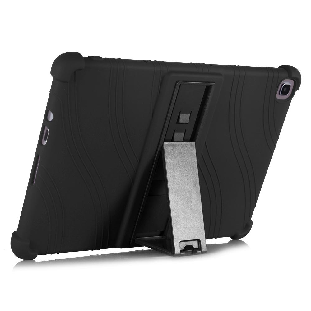 

For Honor Pad X8 Soft Silicone Tablet Case PC Kickstand Drop Protection Tablet Cover Black