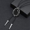 1pc/3PCS Bolo Tie for Male Western Cowboy Style Necktie with Gemstones Buckle Ornaments Masquerades Costume Supply
