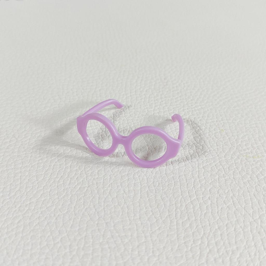 Colorful Glasses Plastic Glasses Frame Accessories DIY Dolls Candy Color Frame Handmade Decoration Accessories