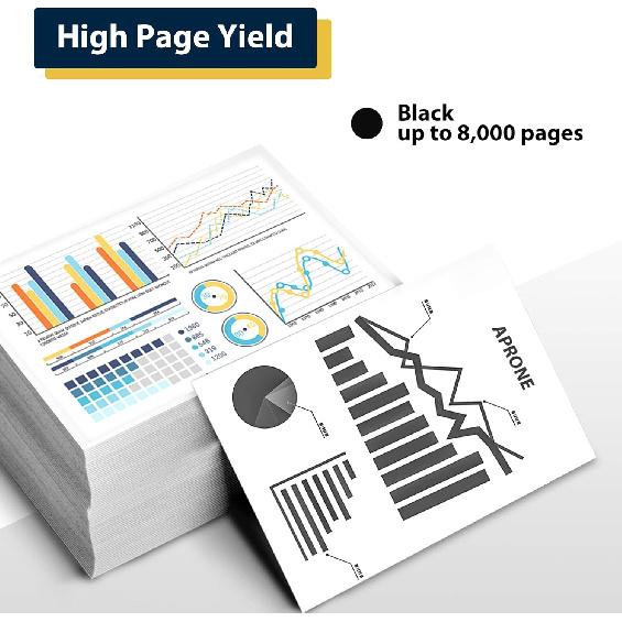 106R02228 Toner Cartridge Compatible for Phaser 6600 WorkCentre 6605 Extra High Capacity Toner-Cartridge (8000 Pages,Black)