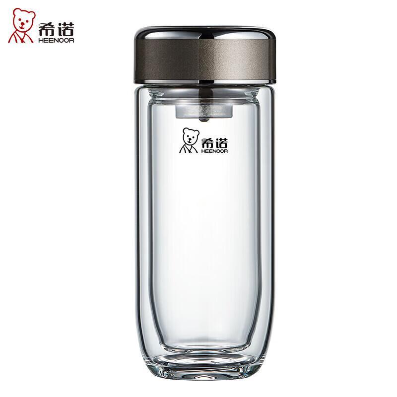 Xinuo Premium Anti-Bacterial Double-Layer Glass Tea Cup