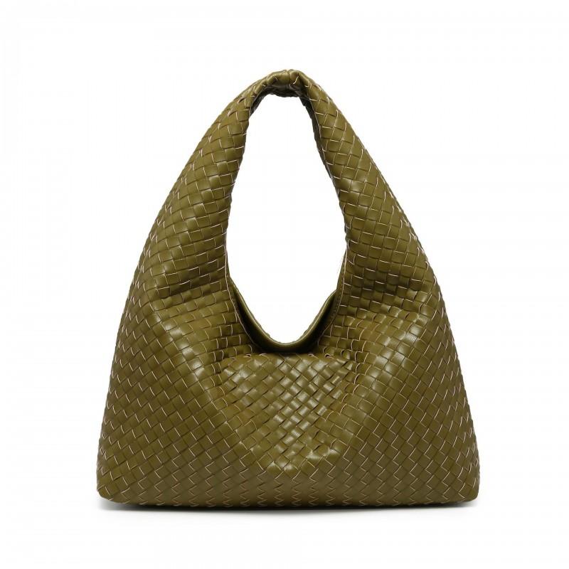 Borsa Tote Tessuta in Camoscio da Donna Grande Morbida in Pelle a Spalla Con Magnete per Pendolarismo Quotidiano Uso Casual