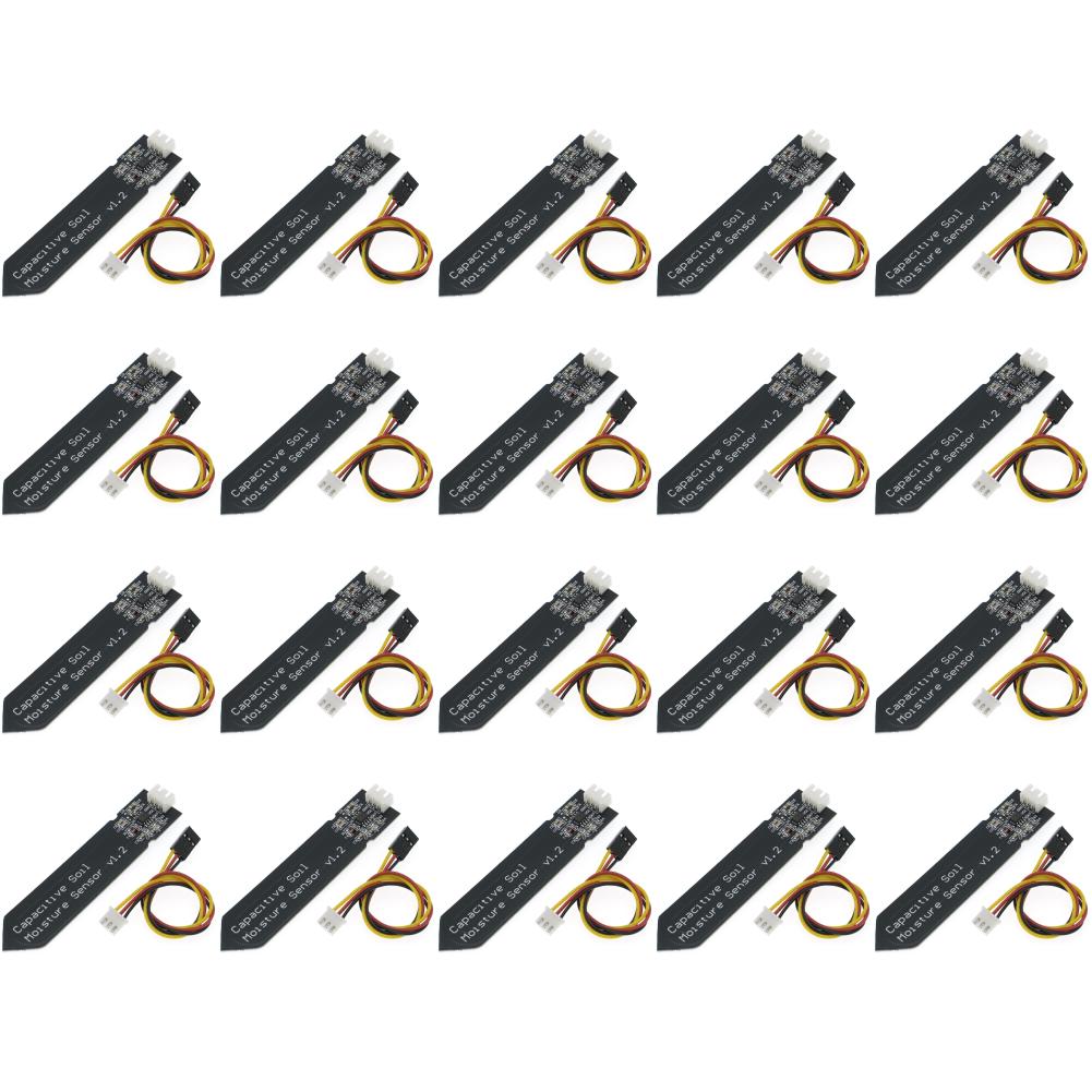 10/20Pcs Capacitive Soil Moisture Sensor Module Wide Voltage 3.3V Moisture Detection Board Corrosion with Gravity for Arduino