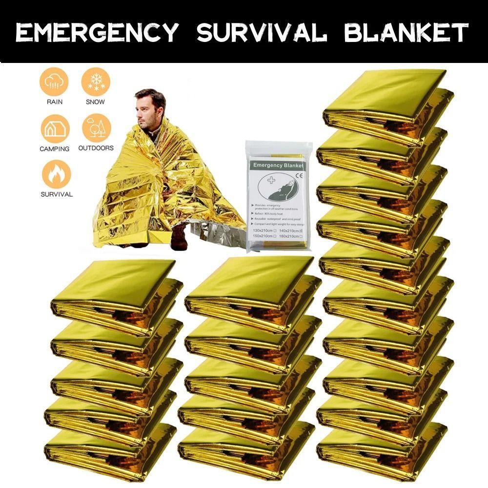 

Windproof Gold Foil Blanket Waterproof Tent 2024 Emergency Blanket