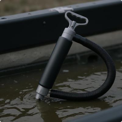 Kayak Bilge Pump Corrugated Hose Manual Compact Boat Equipment for Canoe