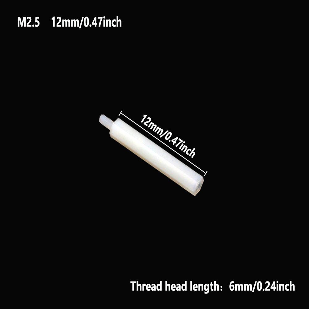 25Pcs White Nylon Single Head Fastener Durables Multi-Purpose Hardware Accessories