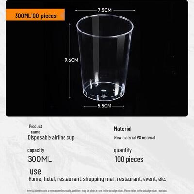 Disposable High Transparency Aviation Cups