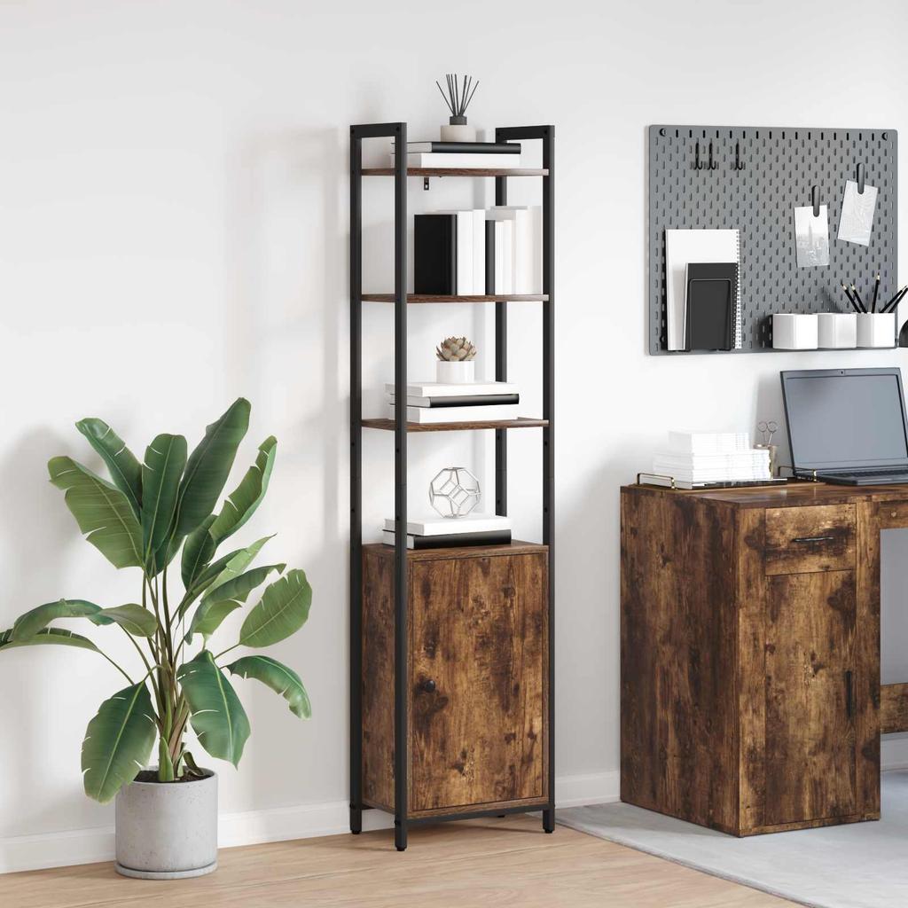 Bookshelf Smoked Oak 40 x 24 x 161 cm Particleboard