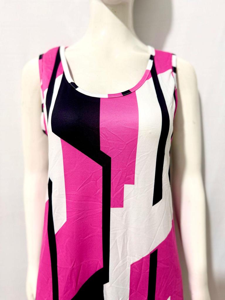 2024 Women's Geometric Pattern Vest Dress