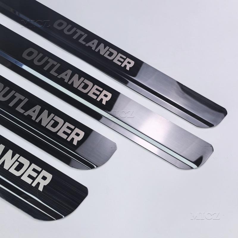 For Mitsubishi Outlander Car Accessories Stainless Steel Door Sill Scuff Plate Door Sill Protector 2013 2014 2015 2016 -