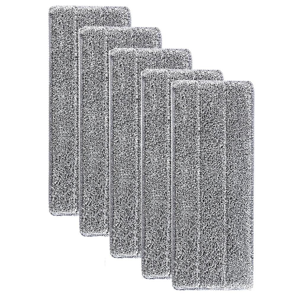 5/10PCS Flat Mop Cloths, Microfiber Mop Replacement Pads, Durable Mop Cloths, Dusting Mop Heads, Suitable for Both Wet