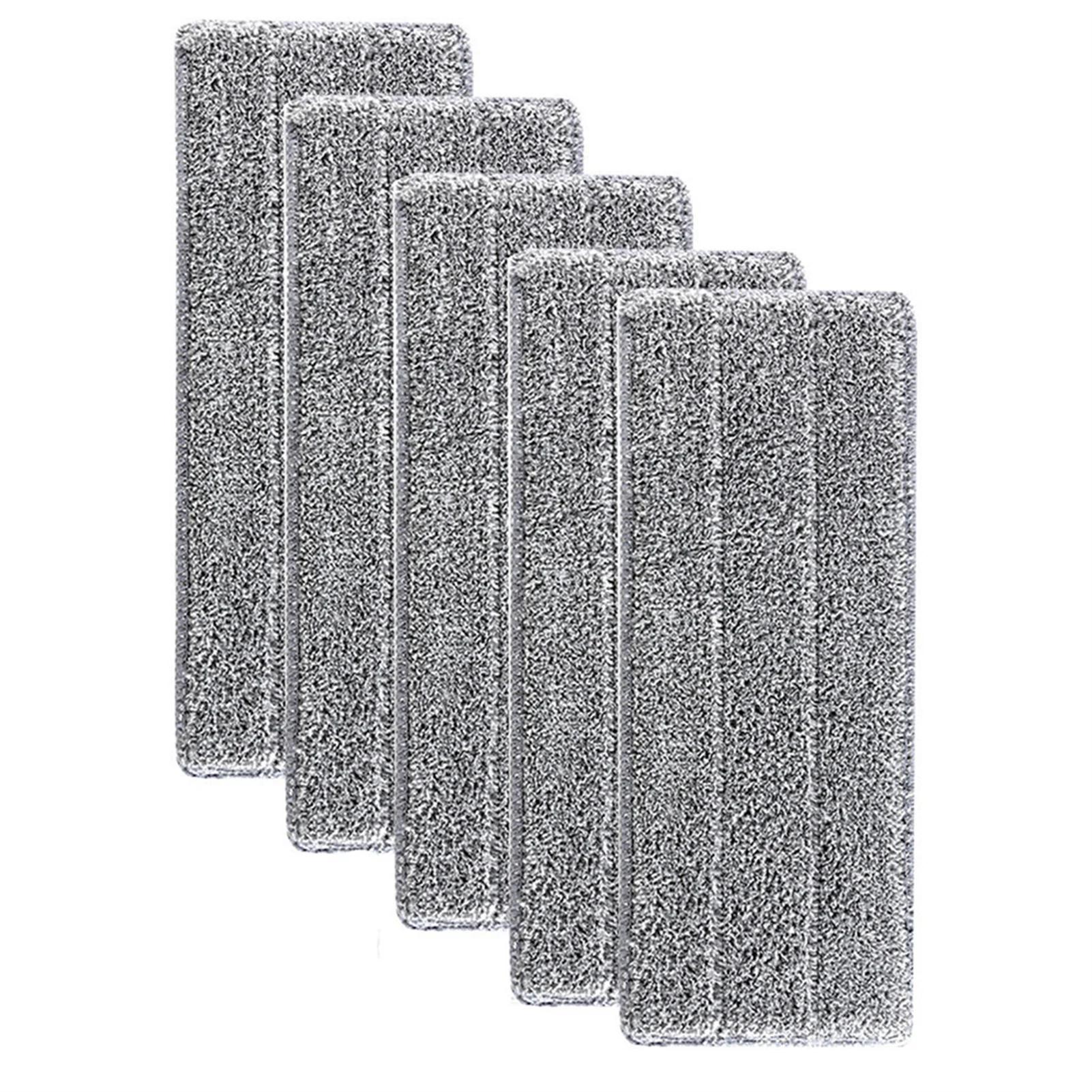 5/10PCS Flat Mop Cloths, Microfiber Mop Replacement Pads, Durable Mop Cloths, Dusting Mop Heads, Suitable for Both Wet