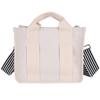 Korean Color Block Canvas Handbag Women's Fashion, Large & Small Sizes, Work & Casual Crossbody Bag