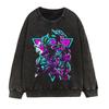 Vintage Washed Dragon Ball Anime Hoodie-Free Crewneck Sweatshirt Teens Men Streetwear Casual Long Sleeve Cotton