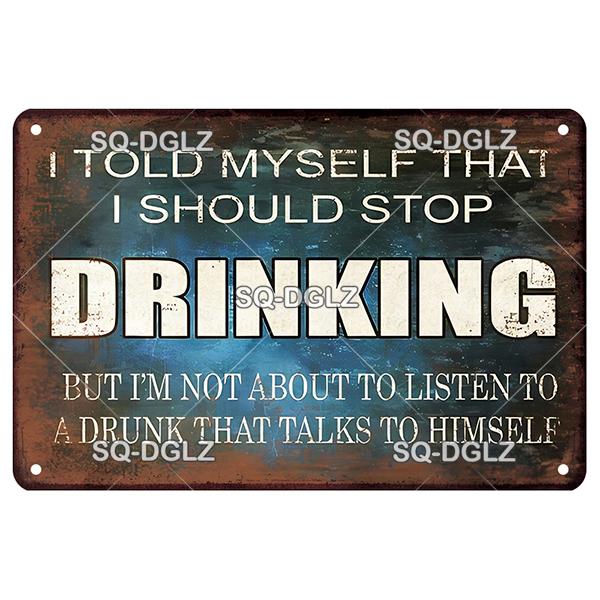 Vintage Metal Tin Sign Wall Decor Pub Bar Beer Retro Plaque Poster Wall Art Home Decor