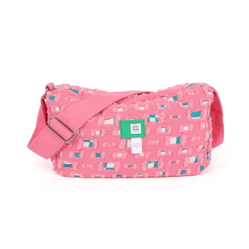 Módní dámská plátěná taška roku 2025: Sladký nový jarní styl s širokým ramenním popruhem