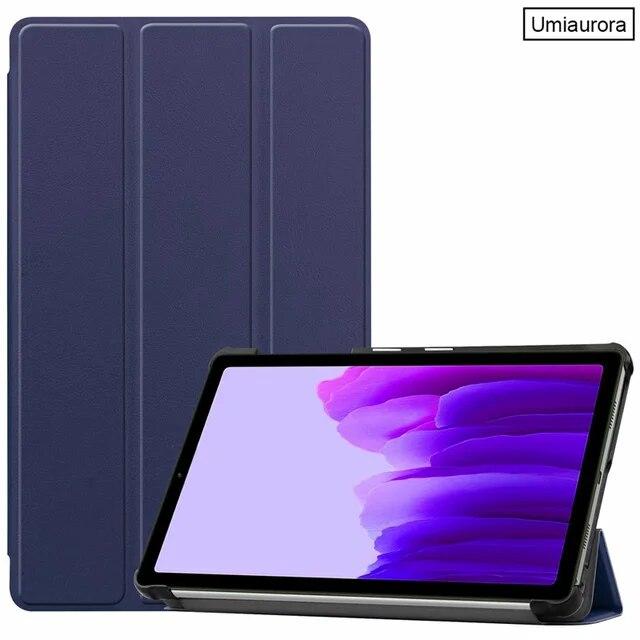 

Для Samsung Tab A8 10.5 2021 SM-X200 SM-X205 Smart Leather Flip Cover Протиударний чохол для Tab A7 Lite 10.4 SM-T500 SM-T220 Чохол S6 Lite 10.4 P615 темно-синього кольору