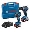 COMBO KIT 2 TOOLS 18V : GDR 18V-200 + GSR 18V-55 + GBA 18V 2x4,0Ah + GAL 18V-40