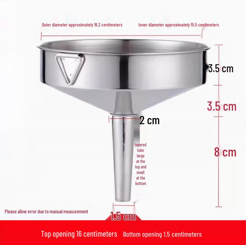 Thickened Stainless Steel Kitchen Funnel