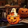 Halloween Ghost Reading Lamp Resin Night Light Decor Cute Led Ghost Pumpkin Cup Nightlight For Readers Halloween Decor Gift