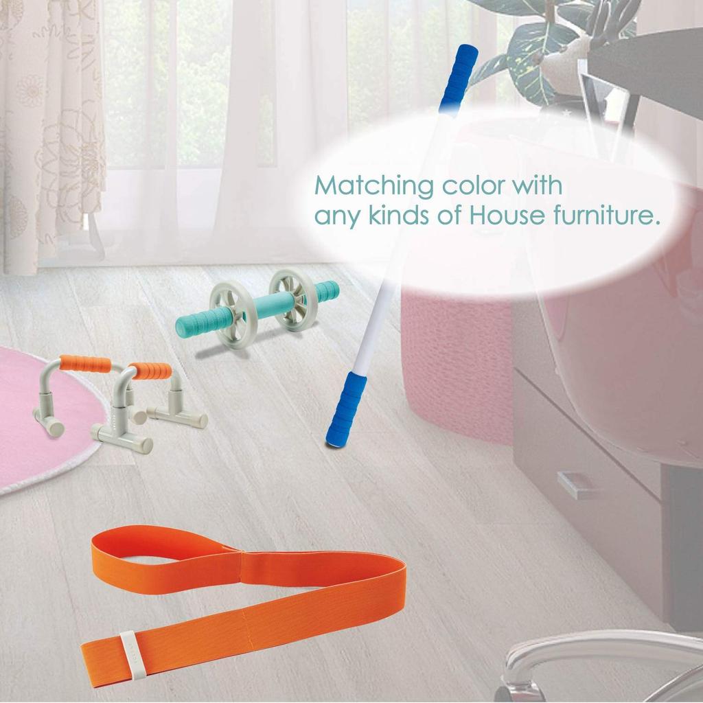 Eclear Sports Training Fabric with Storage Band and Training Light Blue Tube, Soft, Tear-Resistant Type, Booklet, (HCF-TBFSBUL)